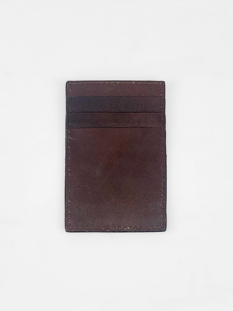 Tooled Leather Aces Slim Cardholder Wallet