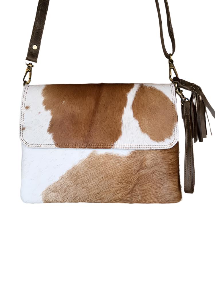 Hair-on-Hide Flap Closure Purse