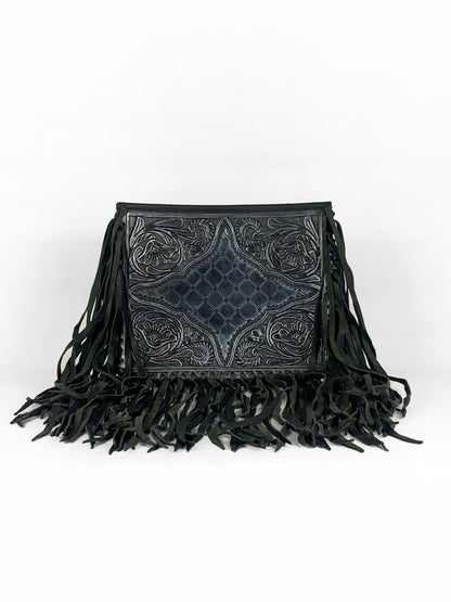 Structured Western Purse with Fringe