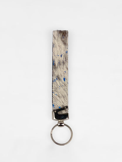 Cowhide Wristlet Keychain