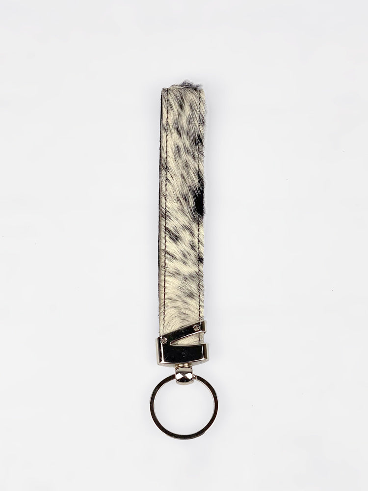 Cowhide Wristlet Keychain