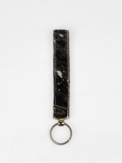 Cowhide Wristlet Keychain