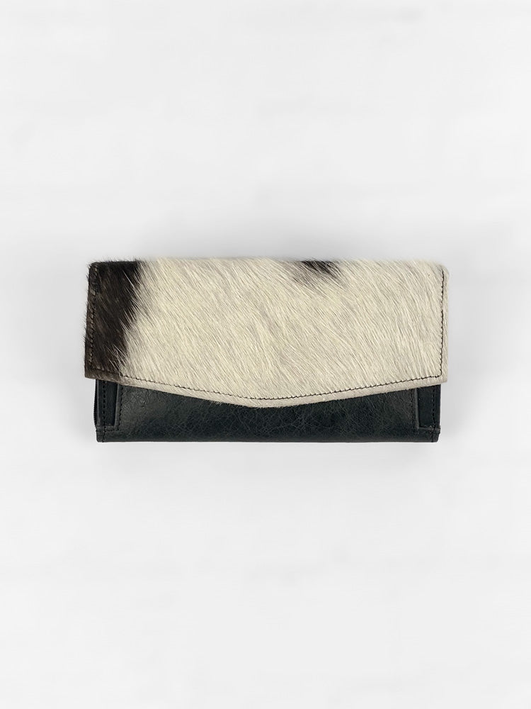 Cowhide & Leather Expanding Wallet