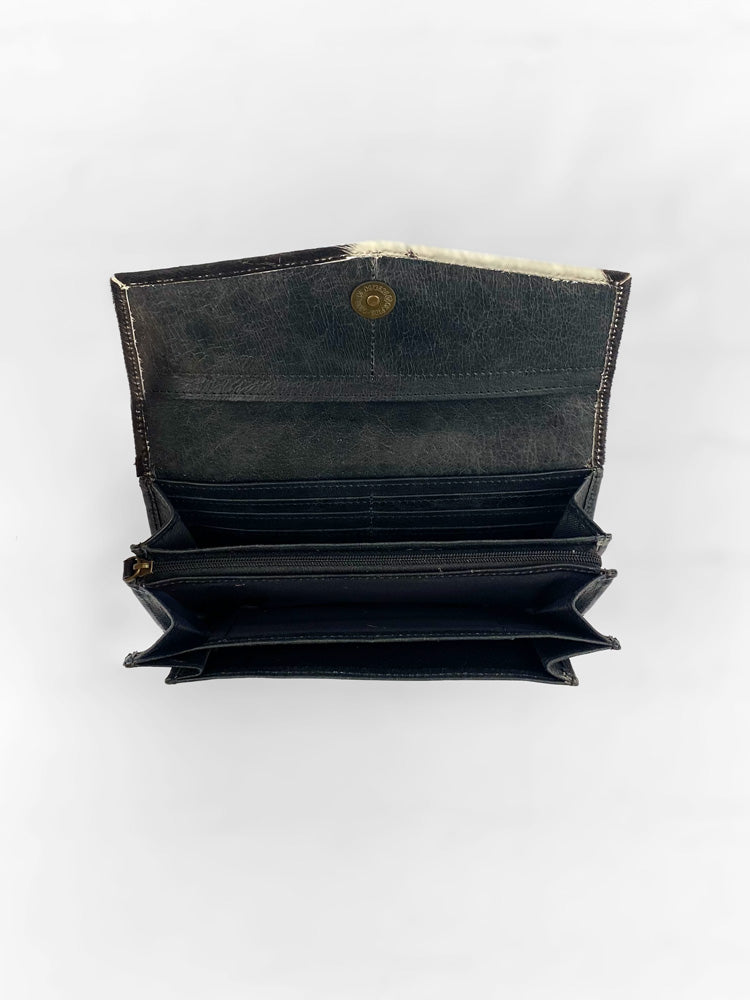 Cowhide & Leather Expanding Wallet