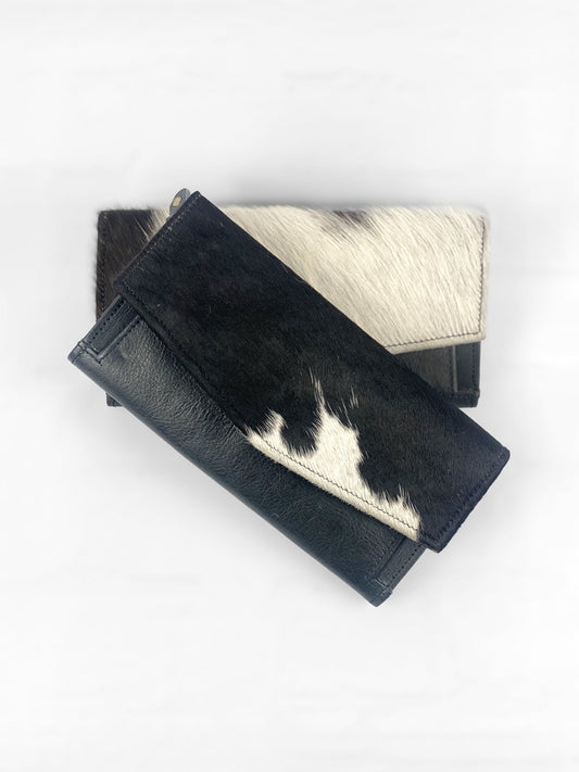 Cowhide & Leather Expanding Wallet