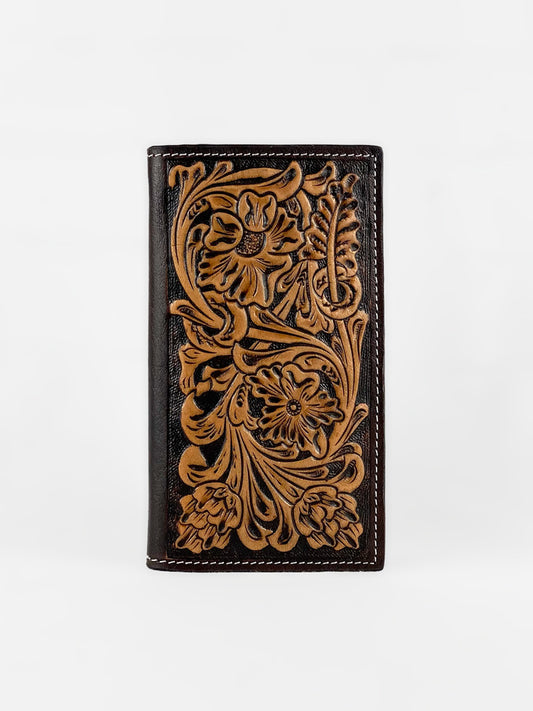 Men's Tooled Leather Rodeo Wallet