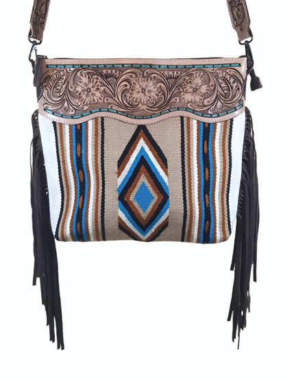 Aztec Canvas Tote with Fringe (Concealed-Carry)