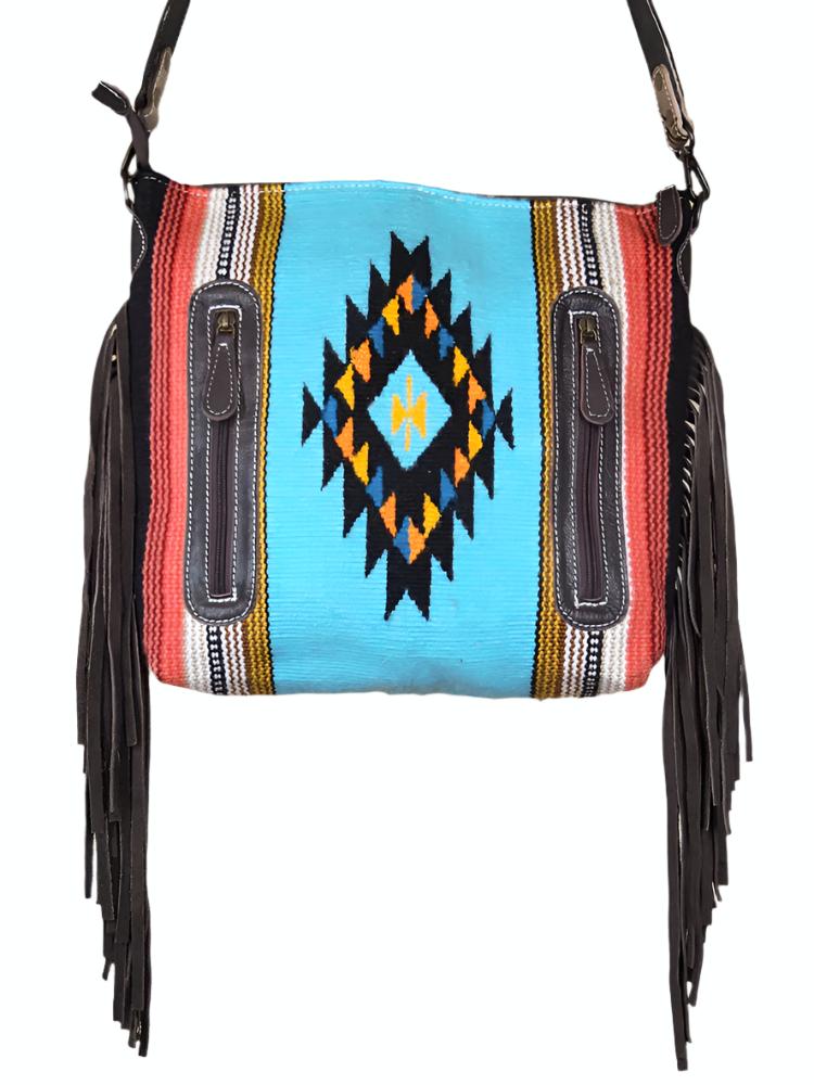 Aztec Canvas Tote with Fringe (Concealed-Carry)