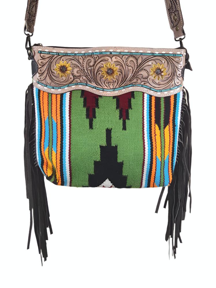 Aztec Canvas Tote with Fringe (Concealed-Carry)