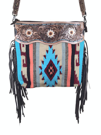 Aztec Canvas Tote with Fringe (Concealed-Carry)